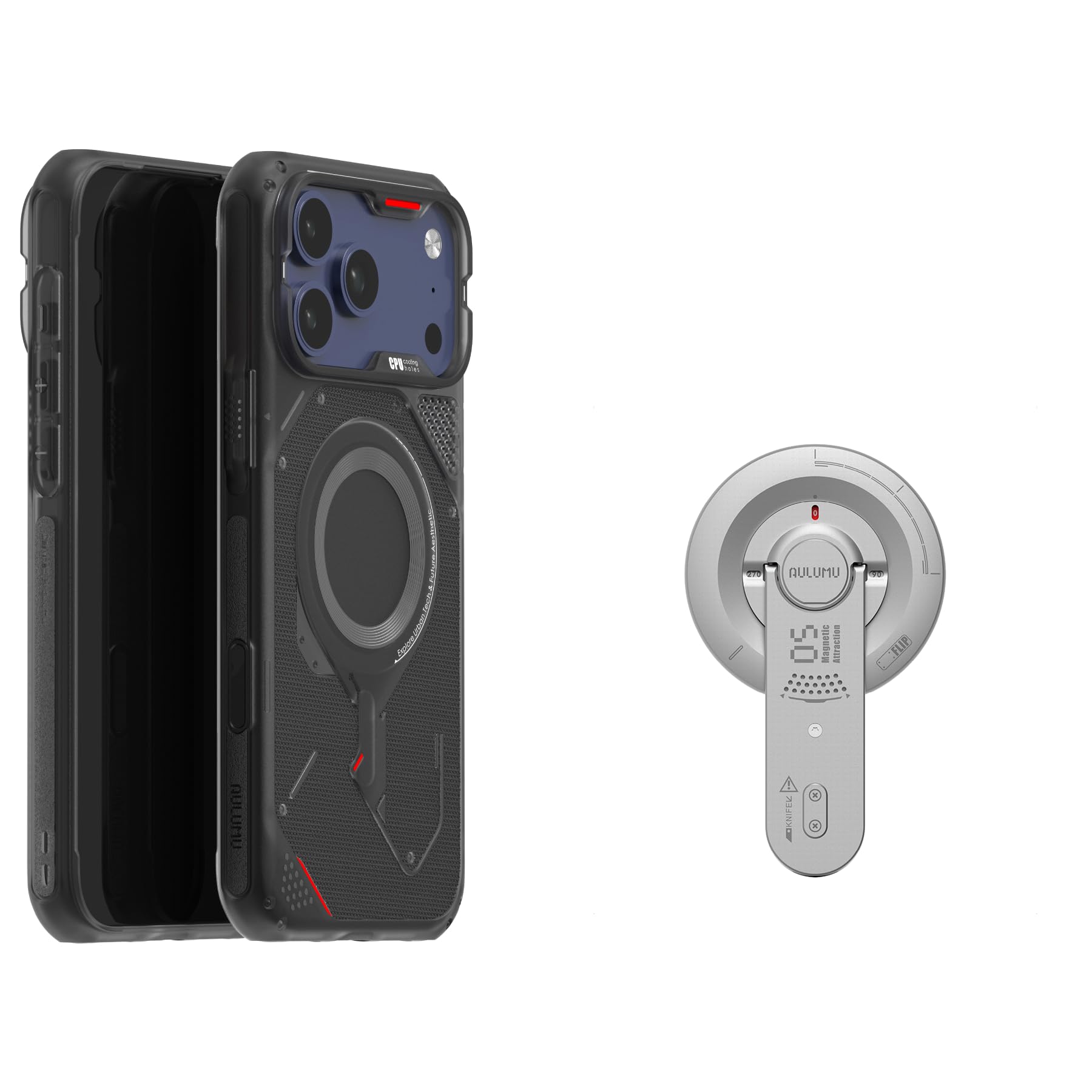 Aulumu iPhone17 Pro Max用ケース スマホスタンド付き Amazon.co.jp: Aulumu A17 iPhone 17 Pro Max Magsafe ケース + G05
